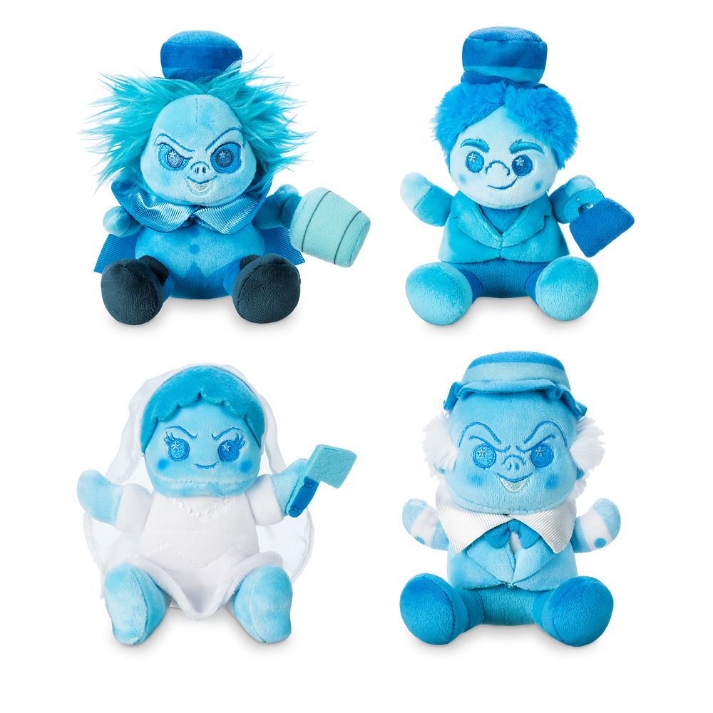 Disney Parks Haunted Mansion HatBox Ghost Limited Release Plush Set
