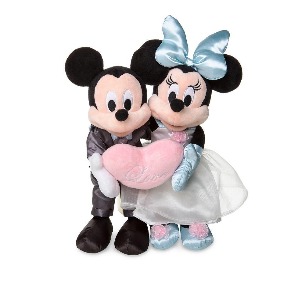 minnie mouse bride stuffed animal