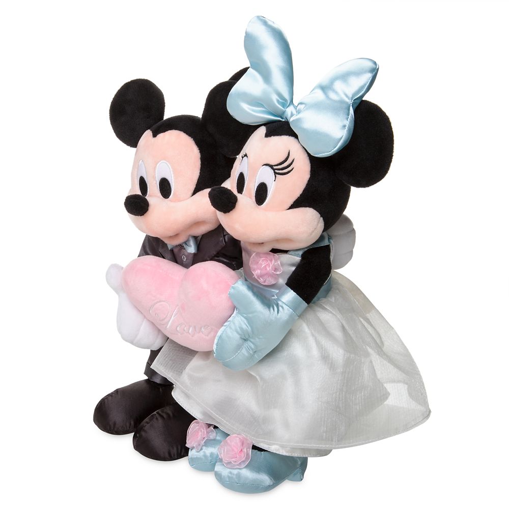 minnie mouse bride stuffed animal