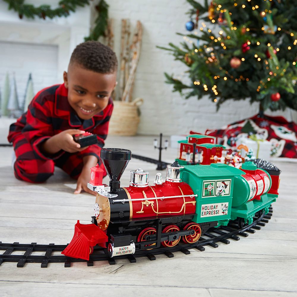 disney train set for christmas tree
