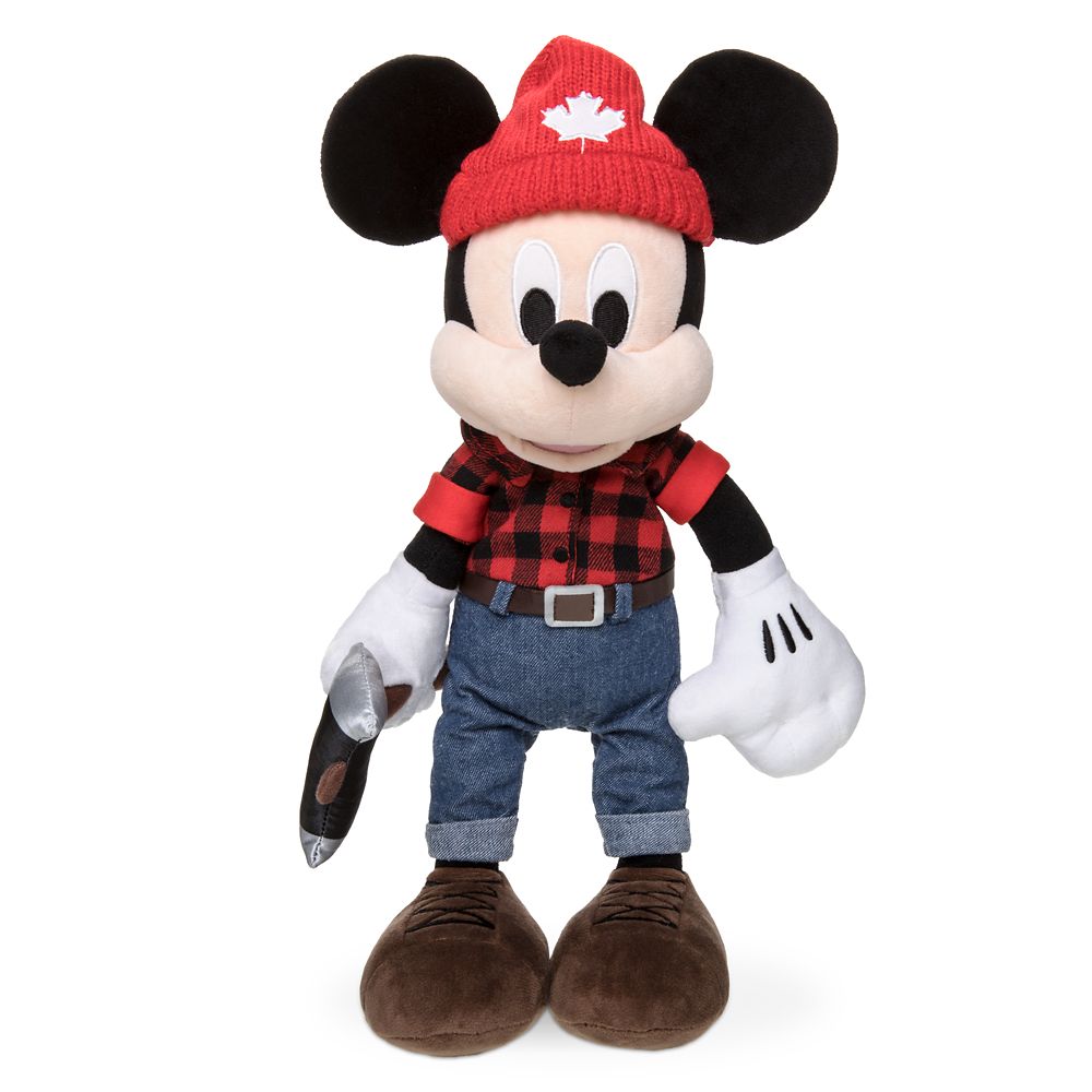 Lumberjack Mickey Mouse Plush – Canada – World Showcase – Small – 13''