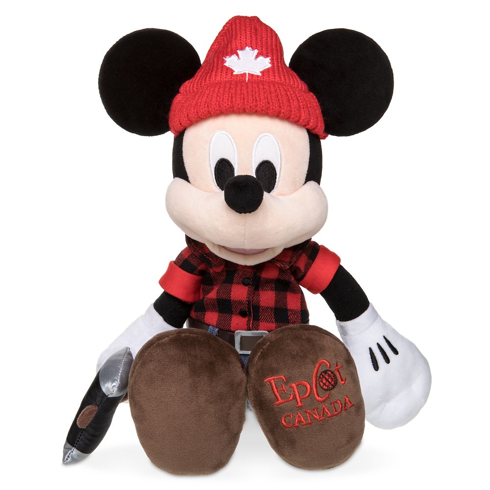 Lumberjack Mickey Mouse Plush – Canada – World Showcase – Small – 13''