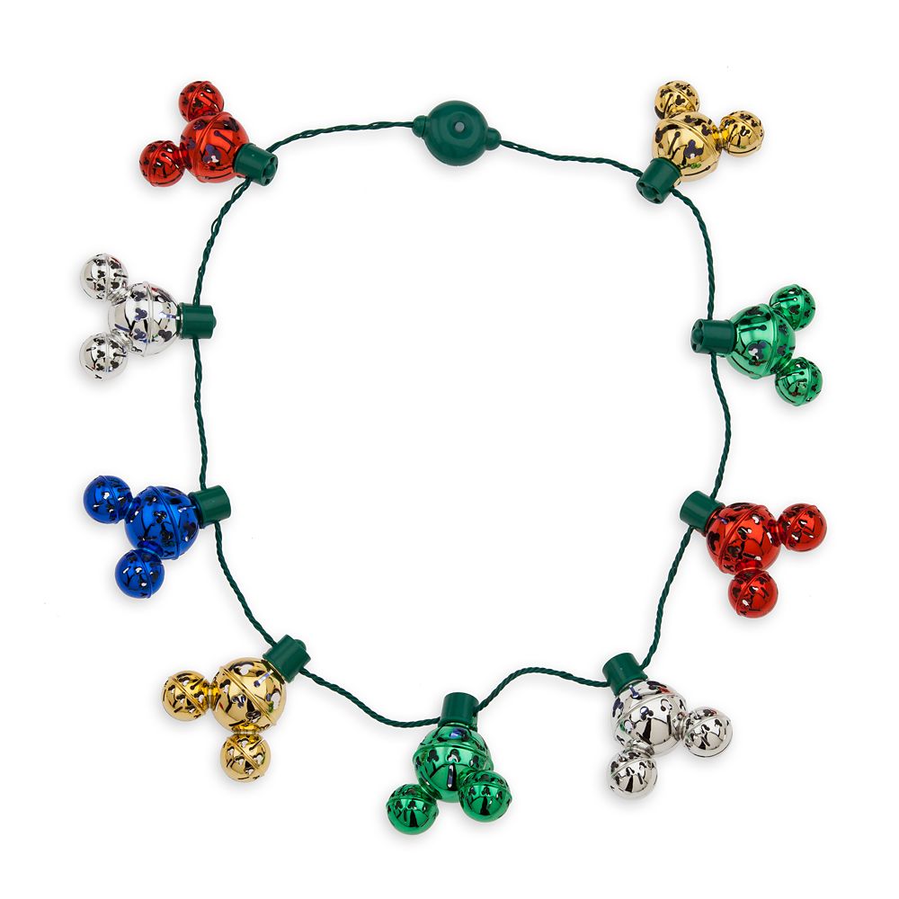 Mickey Mouse Icon Jingle Bell Light-Up Necklace