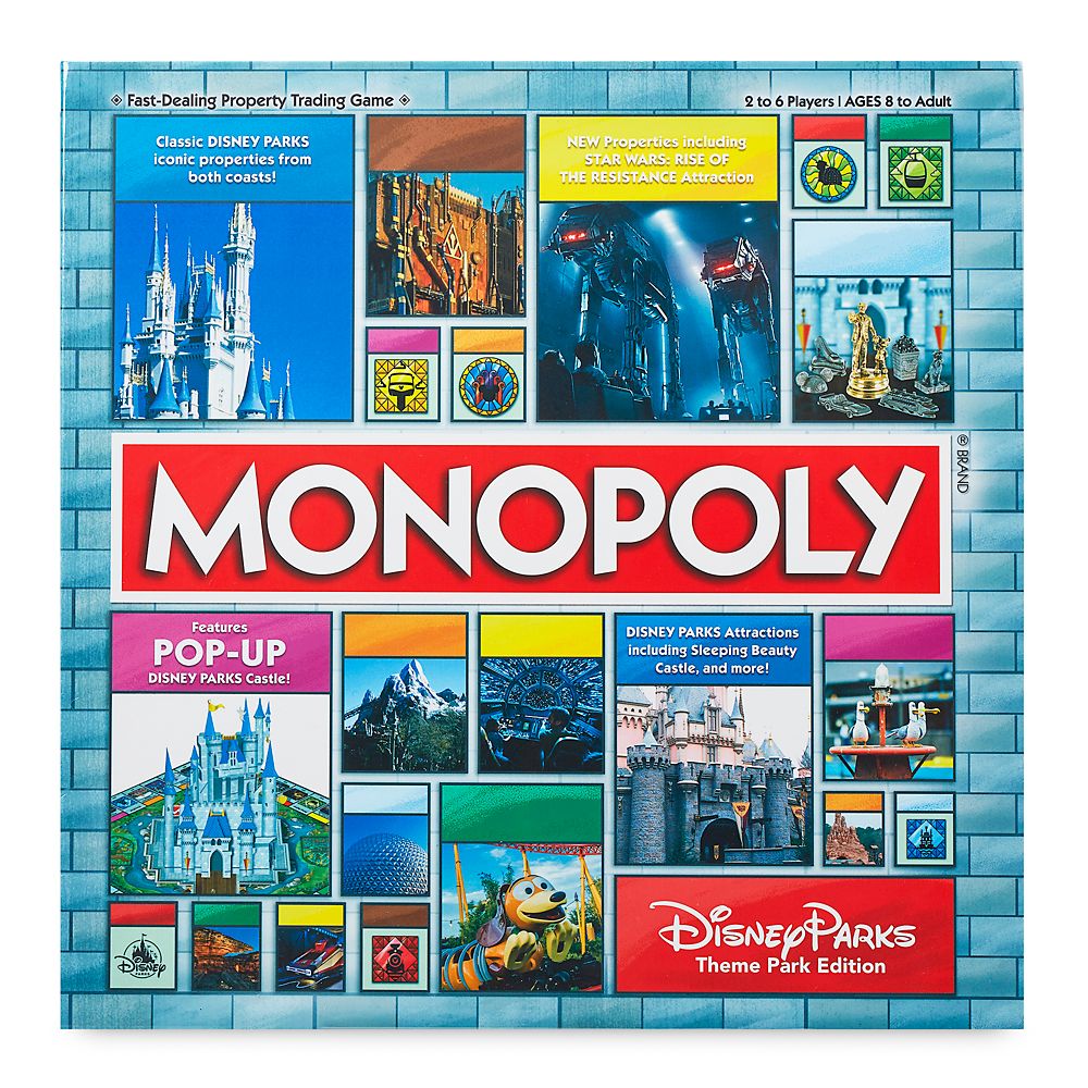 Disney Parks Theme Park Edition Monopoly Game