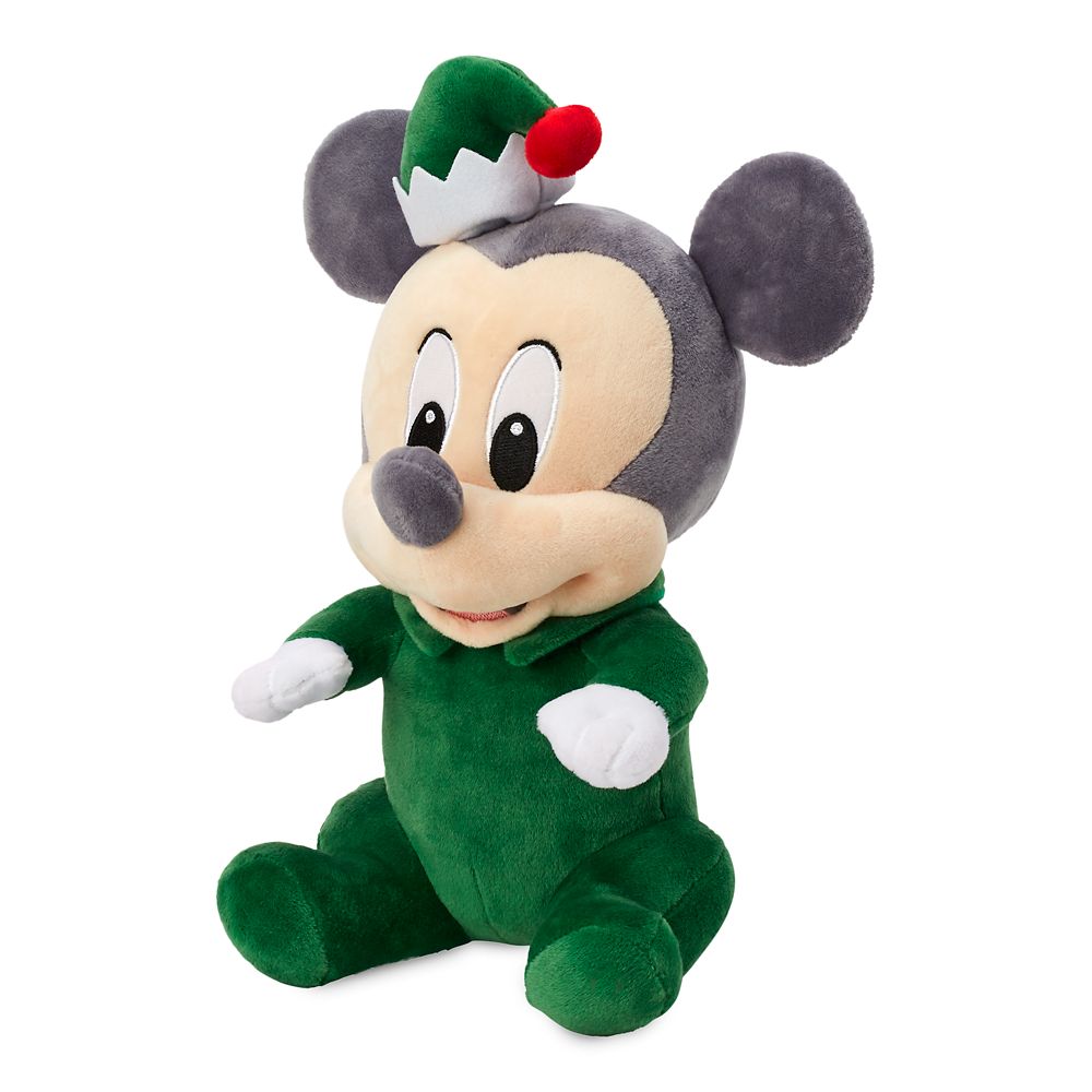 Disney Babies Mickey Mouse Holiday Plush Doll in Pouch – Small – 12''