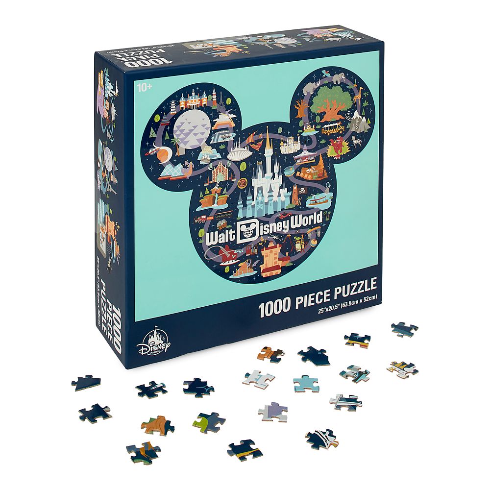 Mickey Mouse Icon Walt Disney World Map Puzzle