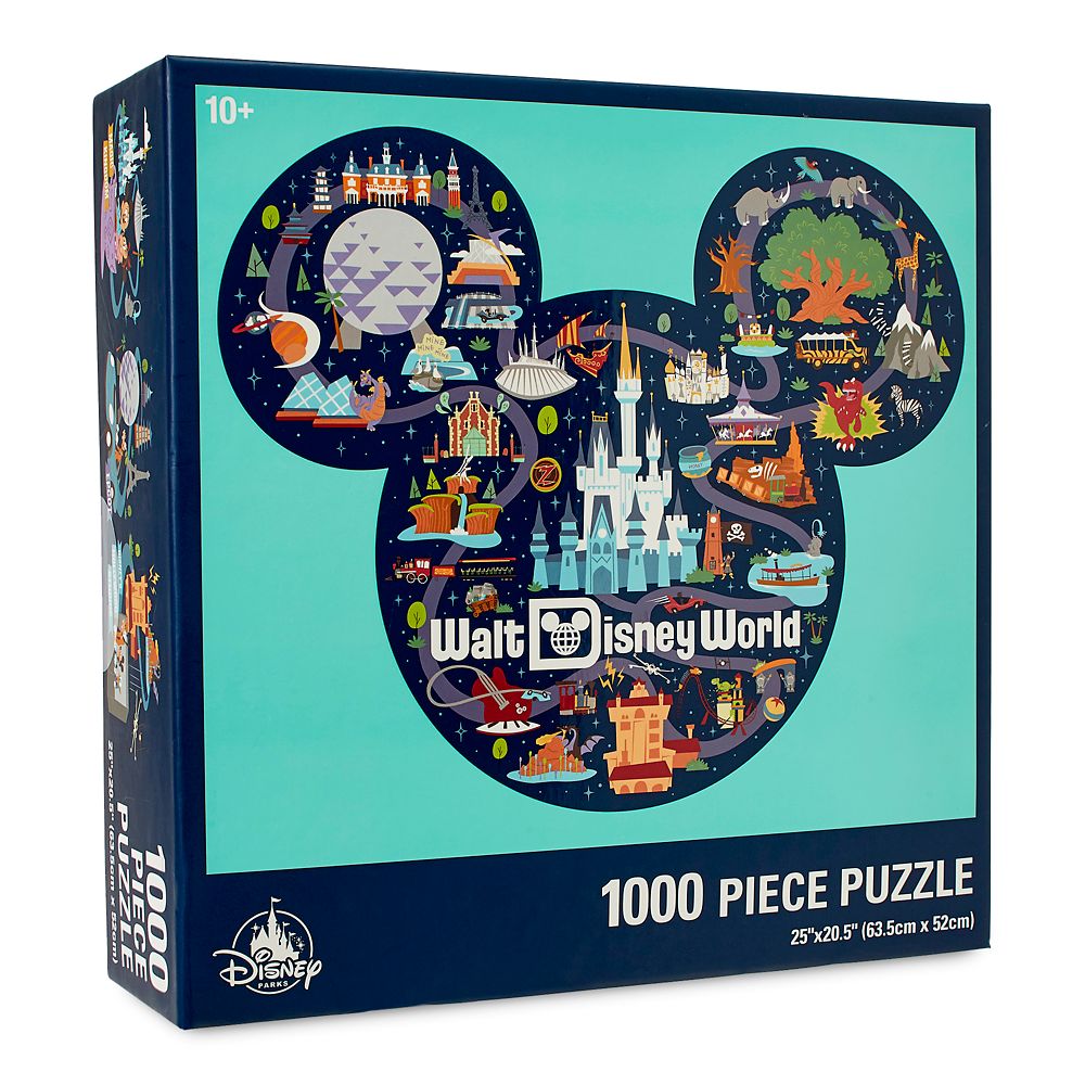 Mickey Mouse Icon Walt Disney World Map Puzzle