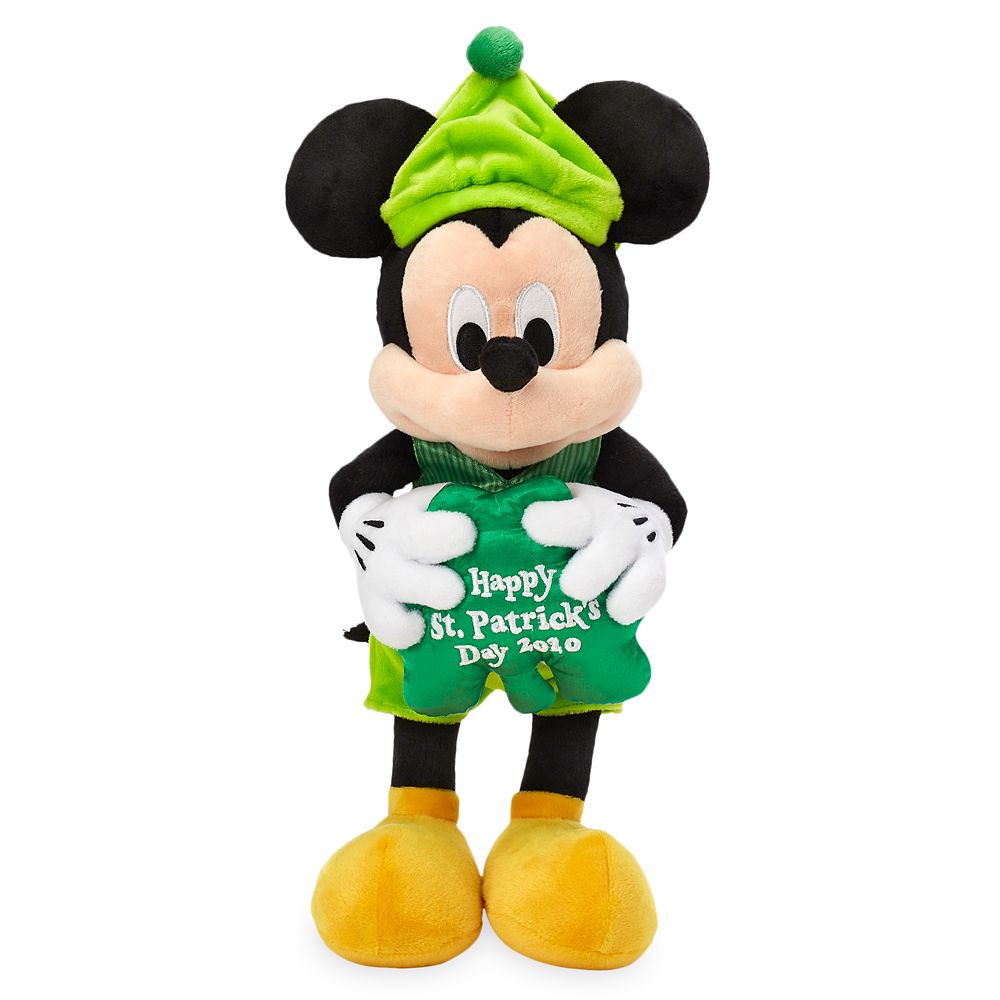 Mickey Mouse Plush – St. Patrick's Day – Small – 12''