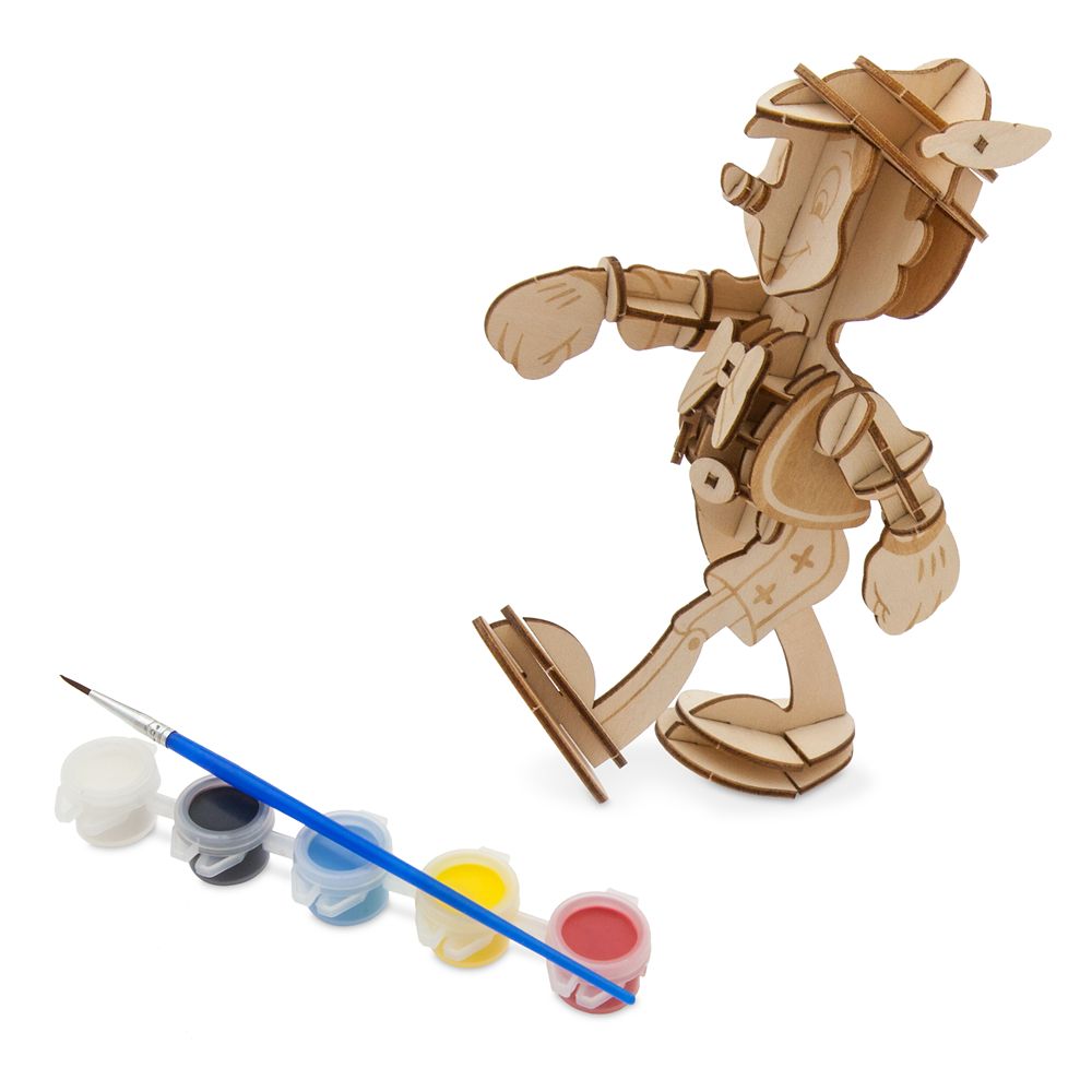 Pinocchio 3D Wood Model and Paint Set – Disney Ink & Paint