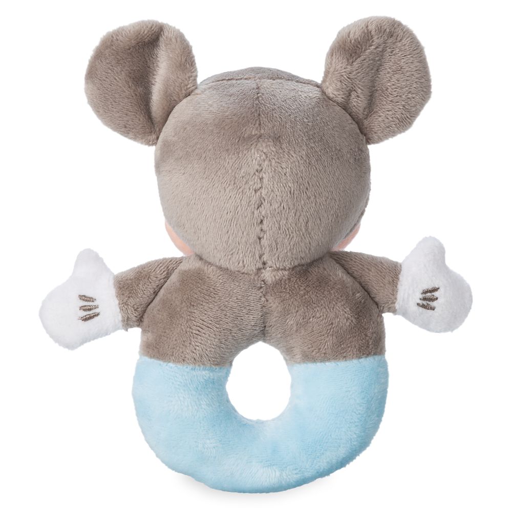 Mickey Mouse Plush Rattle for Baby – Blue