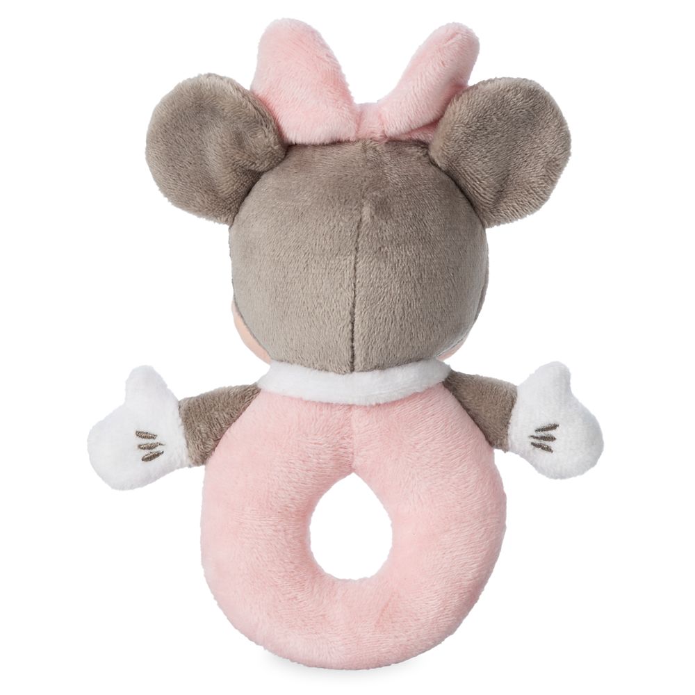 Minnie Mouse Plush Rattle for Baby – Pink