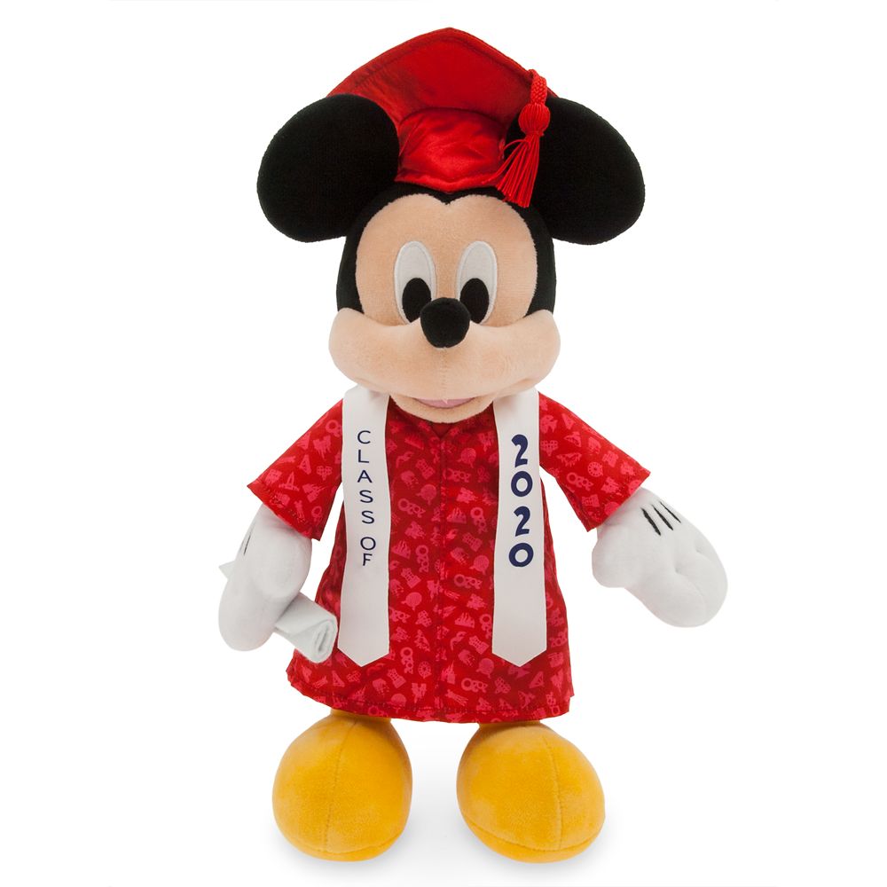 mickey mouse graduation plush