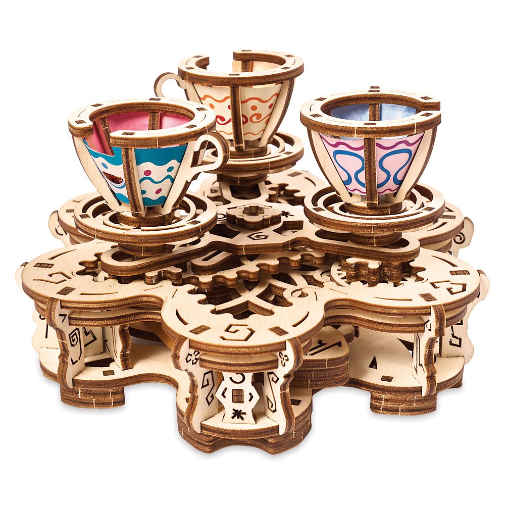 Disney Parks Mad Tea Party Attraction Wooden Puzzle by UGears