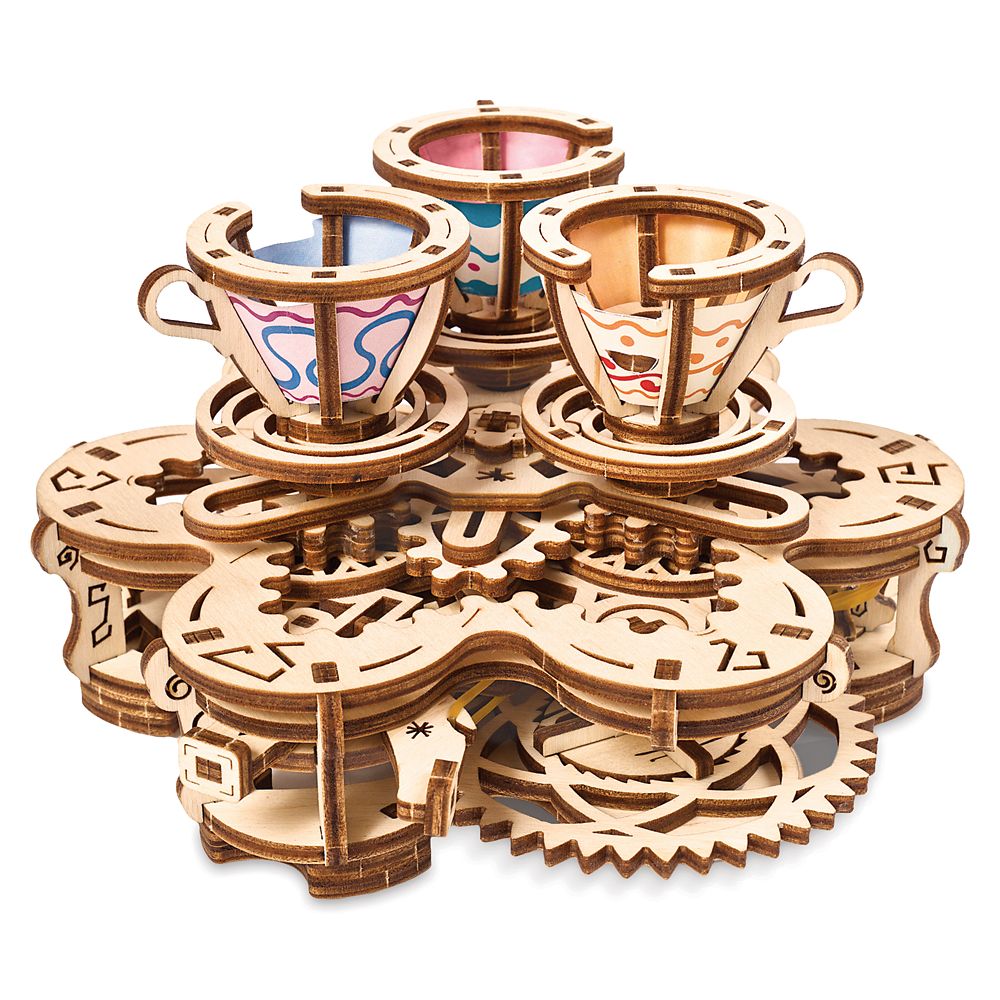 Disney Parks Mad Tea Party Attraction Wooden Puzzle by UGears