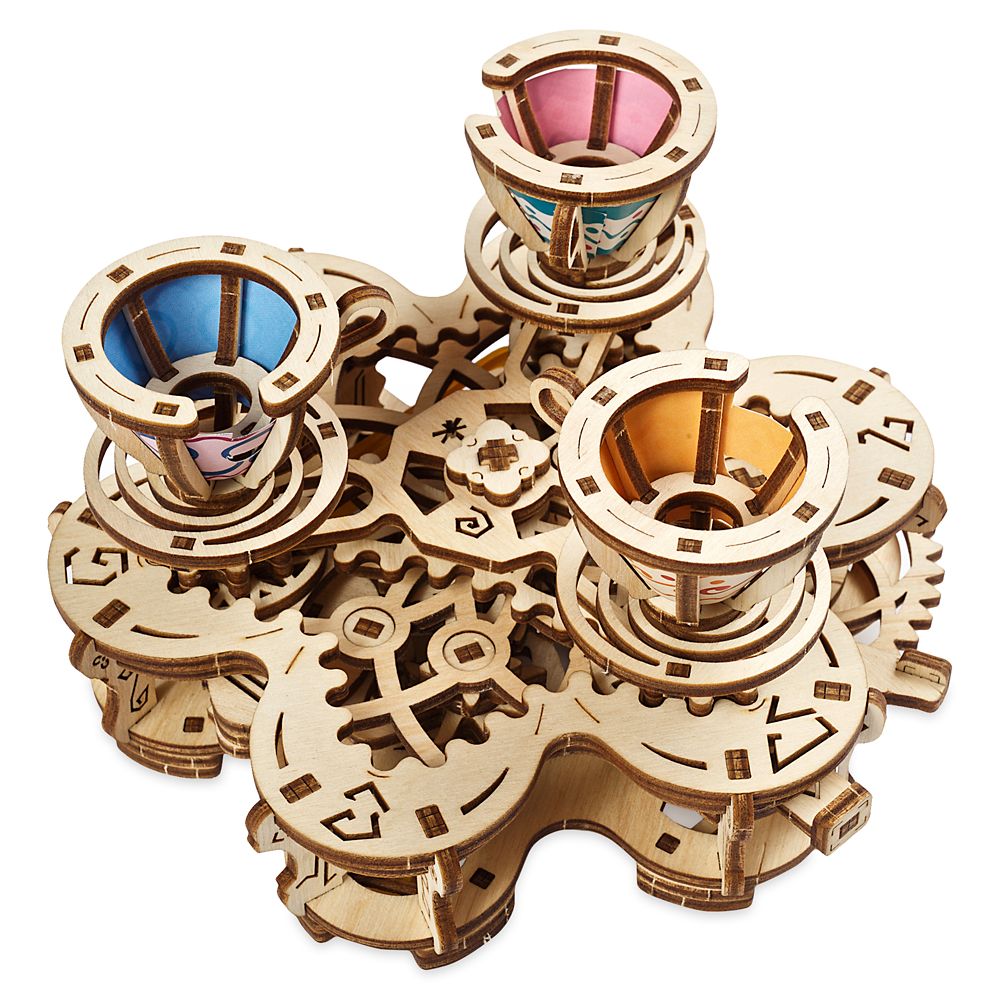 Disney Parks Mad Tea Party Attraction Wooden Puzzle by UGears