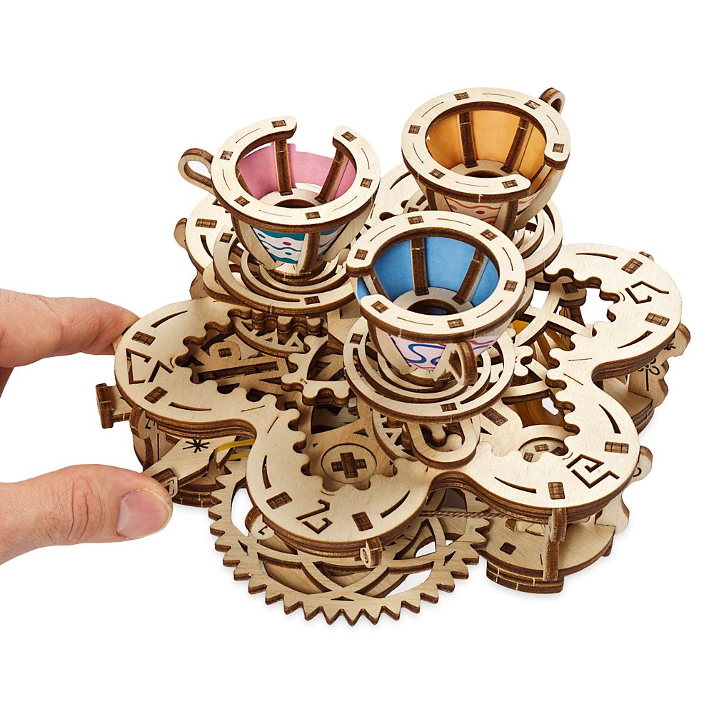 Disney Parks Mad Tea Party Attraction Wooden Puzzle by UGears