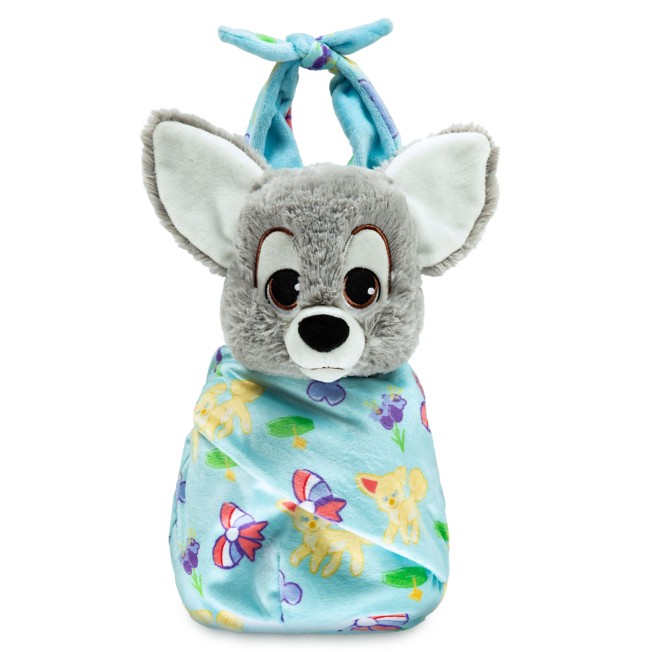 Disney Babies Scamp Plush Doll in Pouch – Lady and the Tramp – Small – 10''