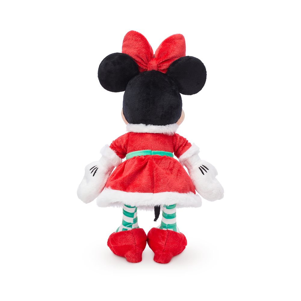 Santa Minnie Mouse Plush – Medium 11''