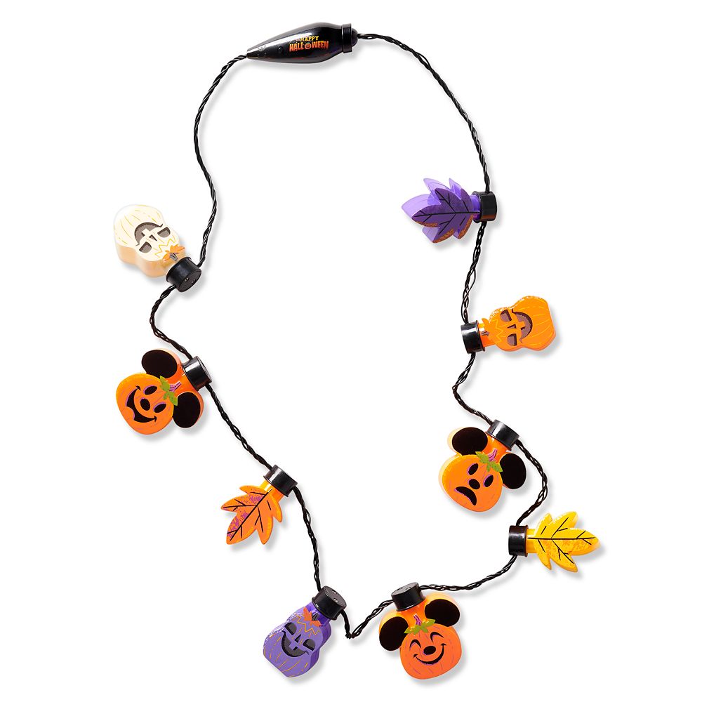 Mickey Mouse Happy Halloween Light-Up Necklace