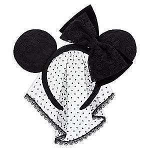 Minnie Mouse Ear Headband - Lace Veil