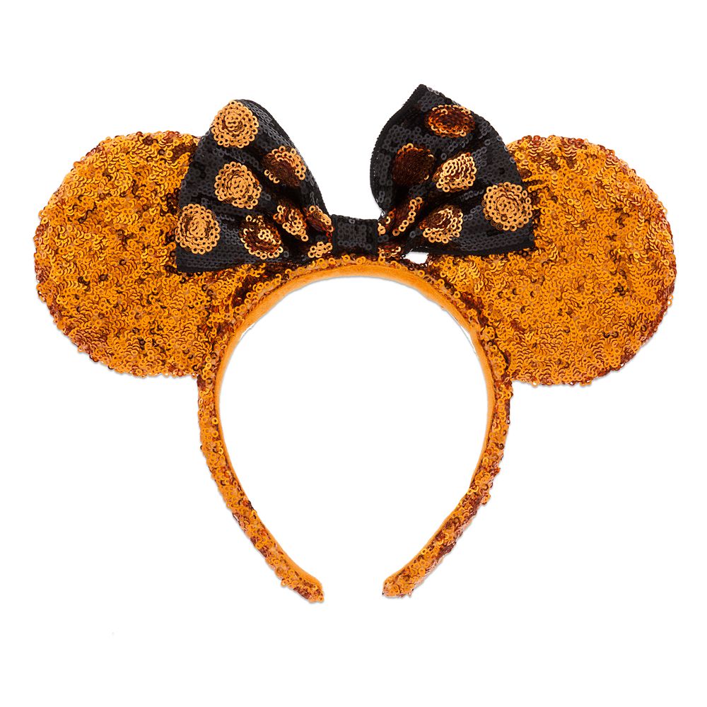 Details about   Disney Parks Minnie Mouse Ears Halloween Party Sequins New Mickey Cos Headband 