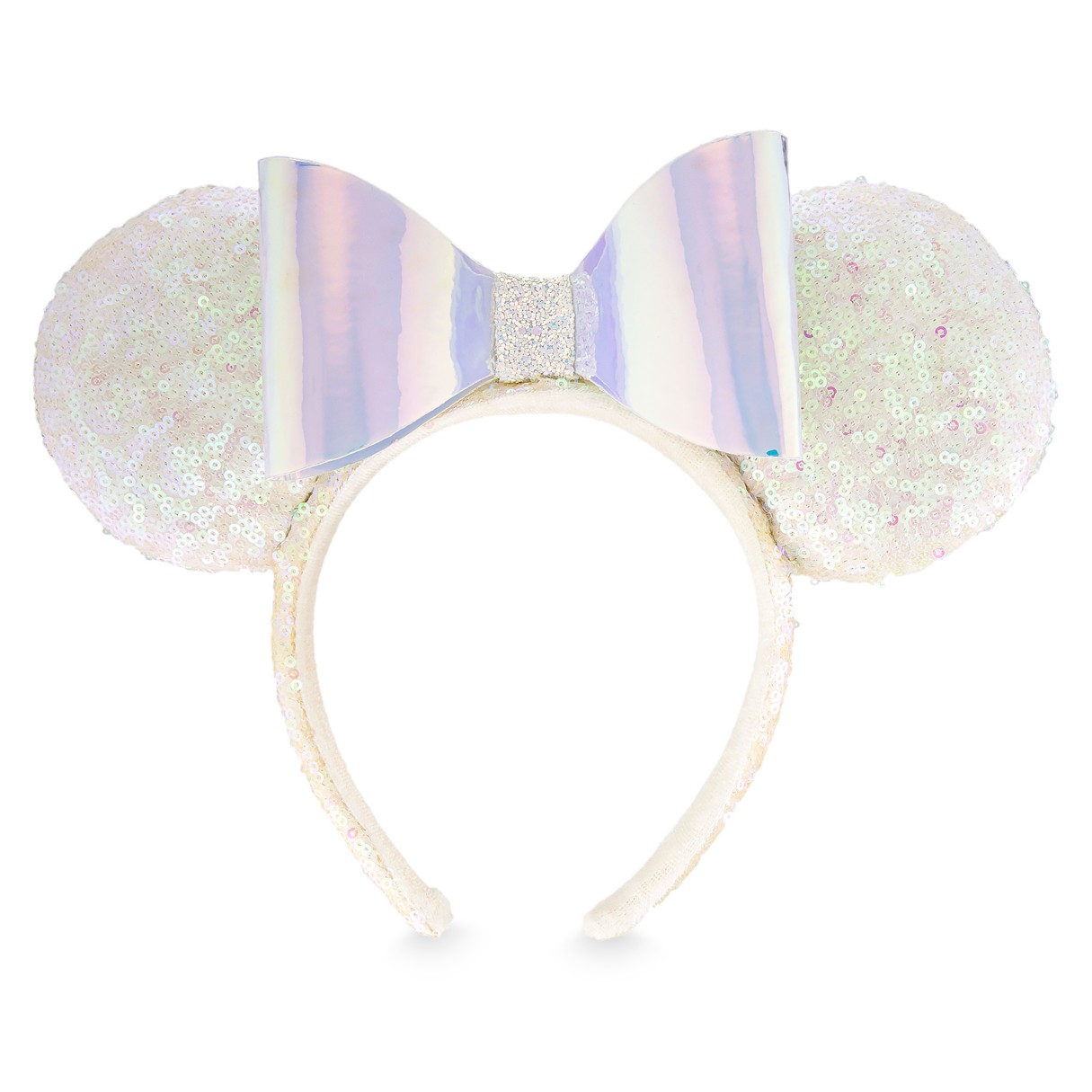 Minnie Mouse Ear Headband – Iridescent Sequins