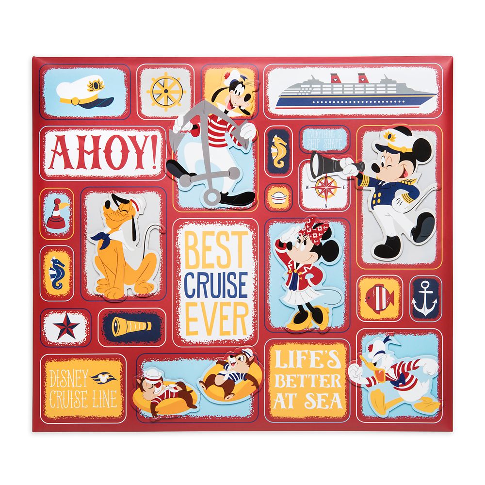 SCRAPBOOK CUSTOMS 12x12 Disney Themed Paper: Mouse & Stripes