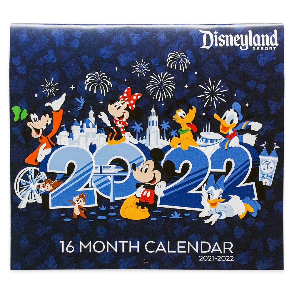 Disneyland 16 Month Calendar 2021-2022