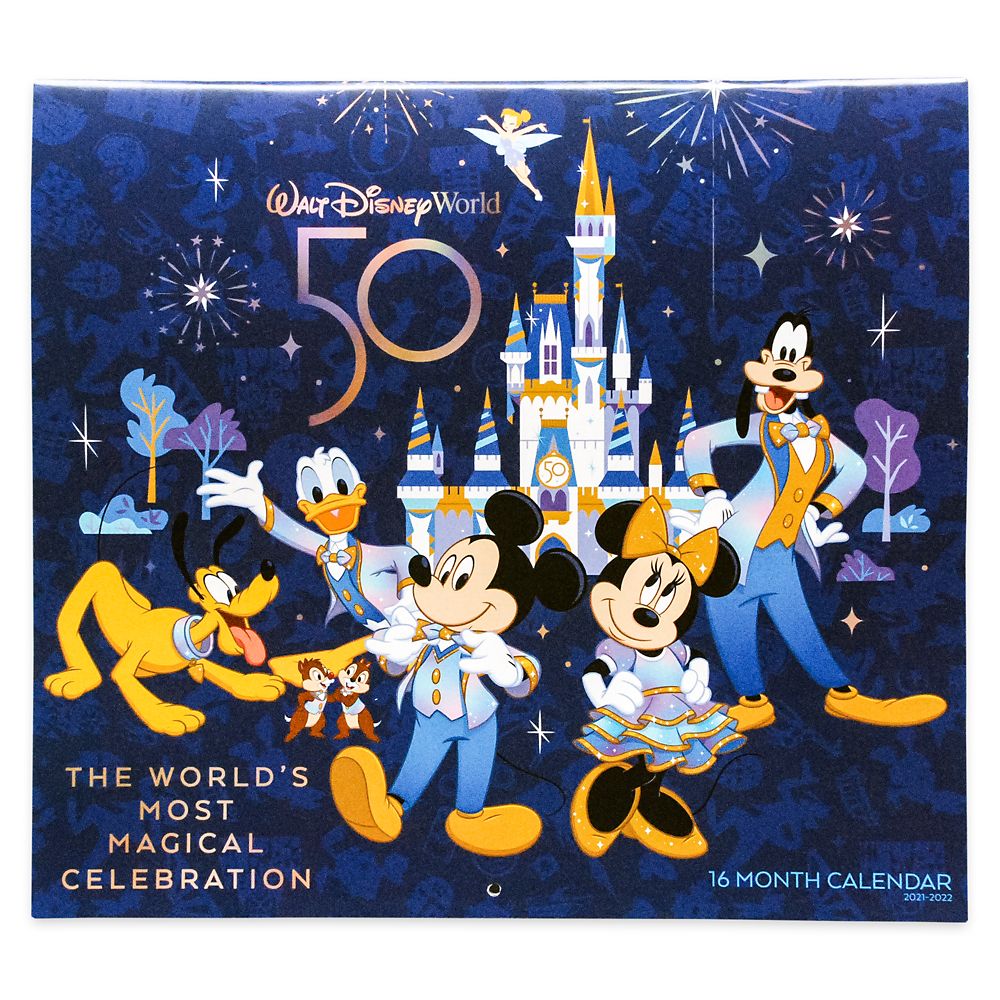 Disney World 2022 Calendar Walt Disney World 16 Month Calendar 2021-2022 | Shopdisney