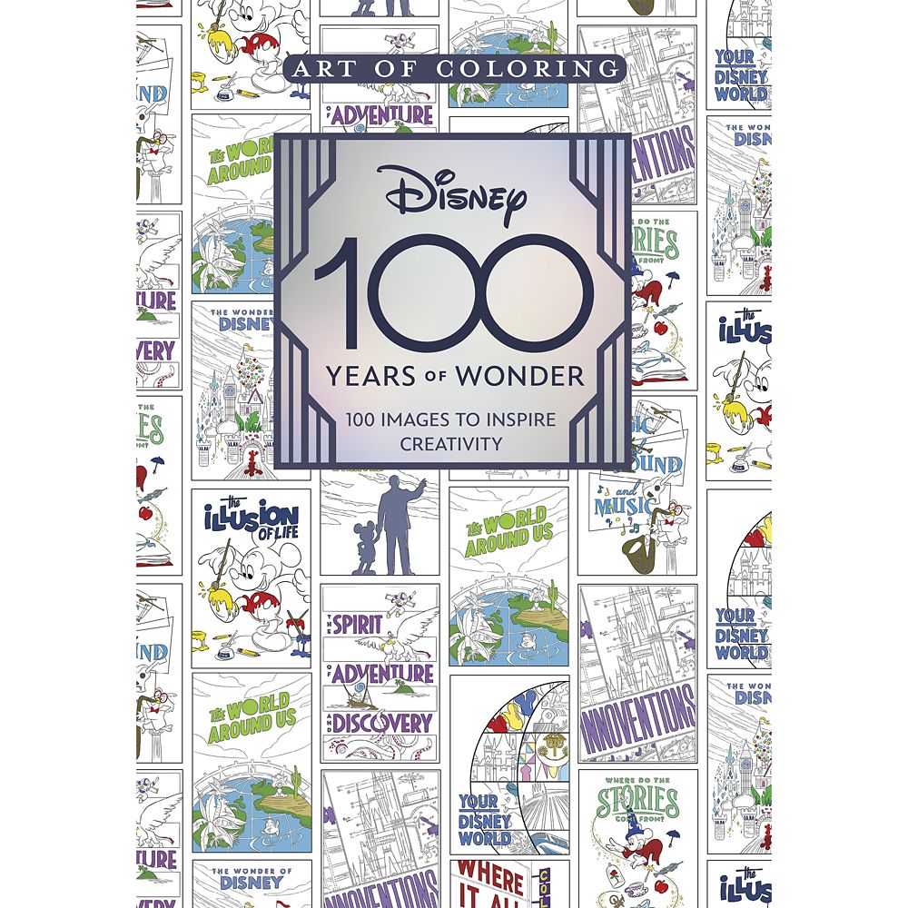 Art of Coloring: Disney 100 Years of Wonder – 100 Images to Inspire Creativity Book