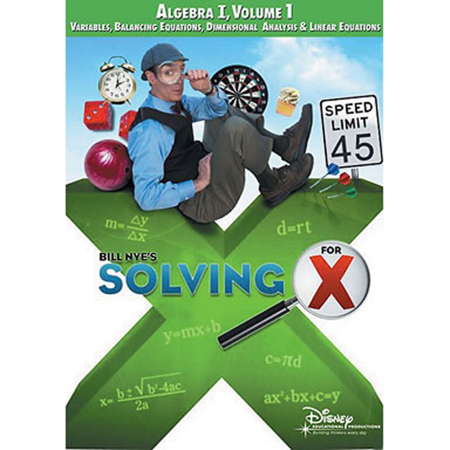 Bill Nye's Solving For X: Algebra Volume 1 DVD