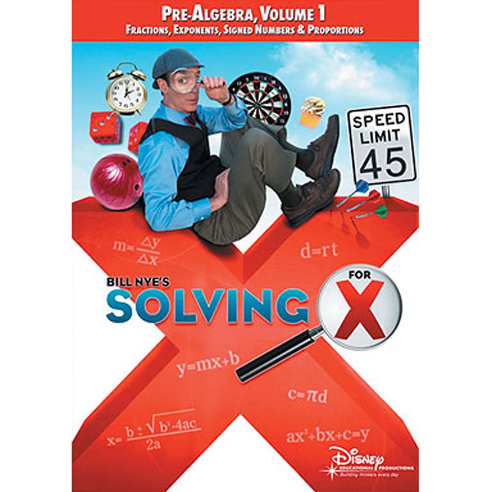 Bill Nye's Solving for X: Pre-Algebra, Volume 1 DVD Official shopDisney