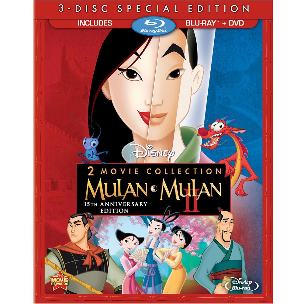 Mulan 15th Anniversary Blu Ray And Dvd Combo Pack Shopdisney