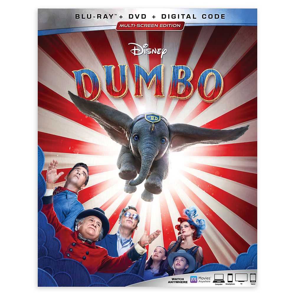 Dumbo Blu-ray Combo Pack Multi-Screen Edition Live Action Film Official shopDisney