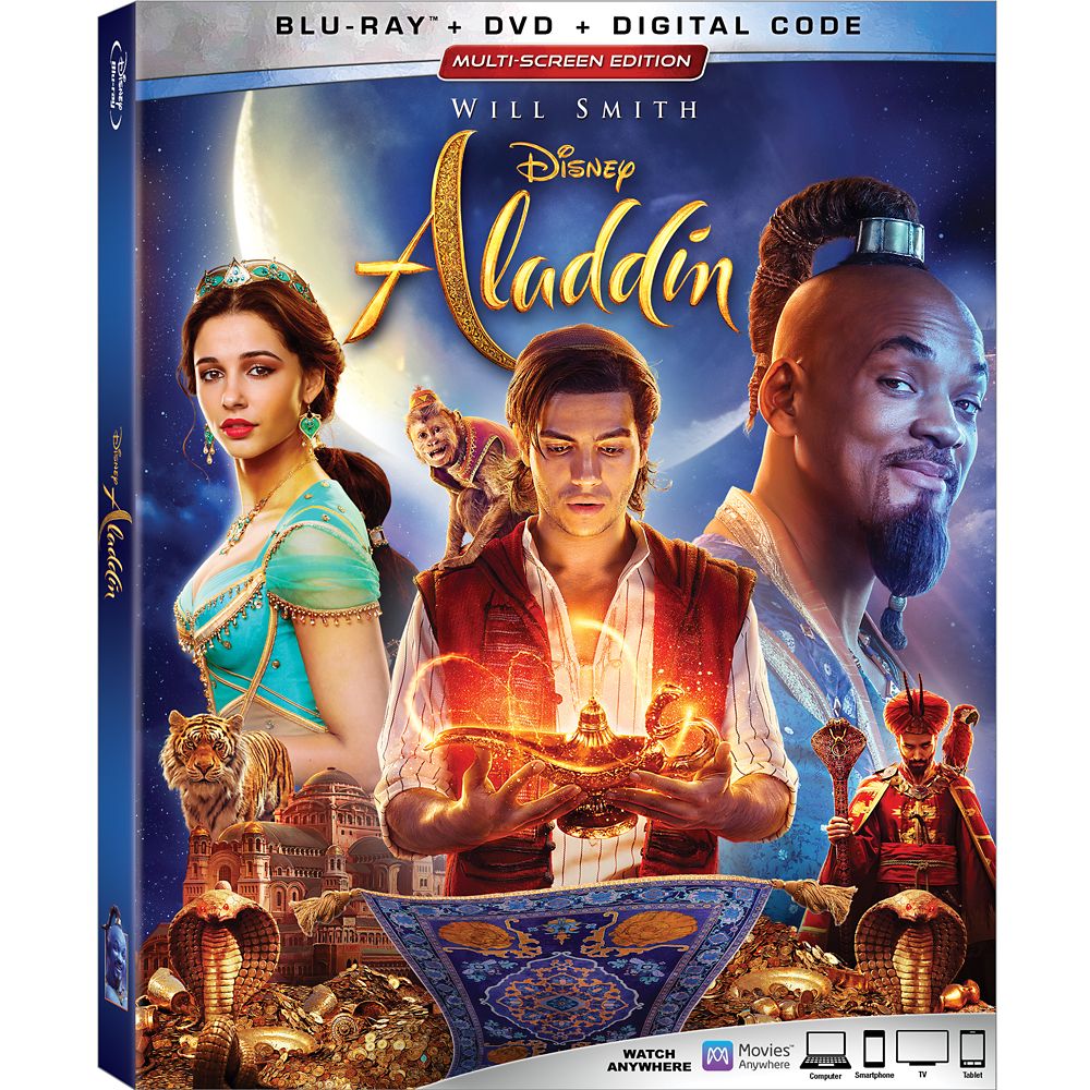 Aladdin Live Action Film Blu-ray Combo Pack Multi-Screen Edition