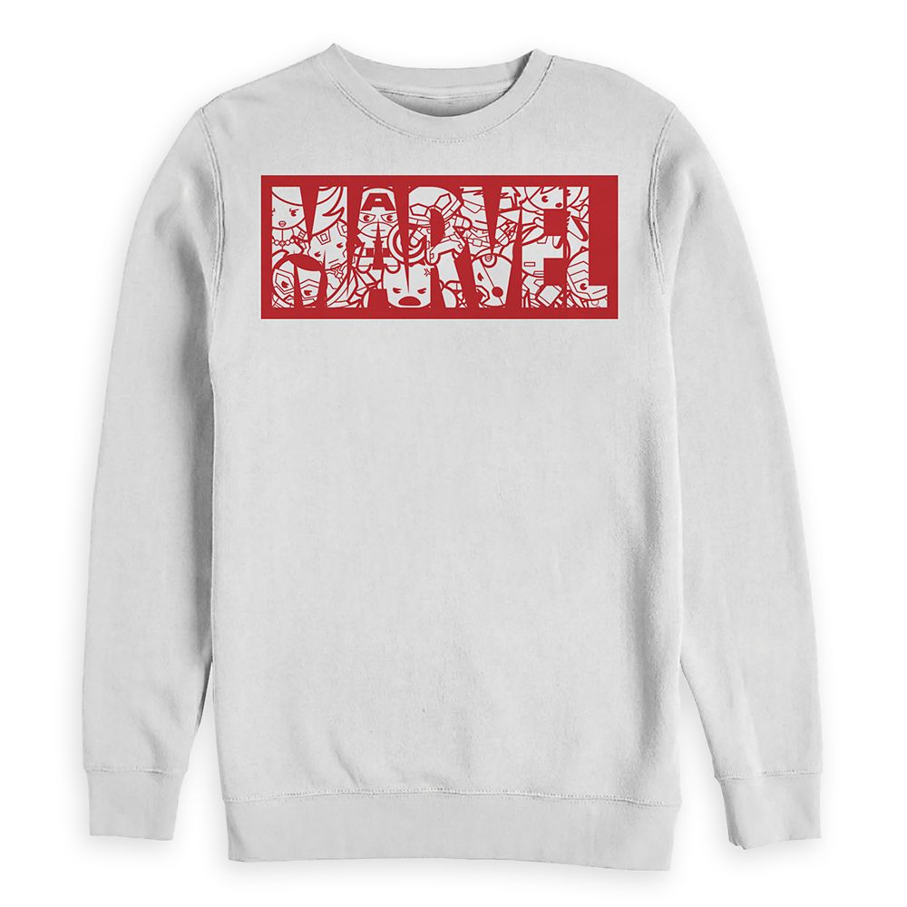 Marvel Logo Kawaii Art Pullover Sweatshirt for Adults Official shopDisney