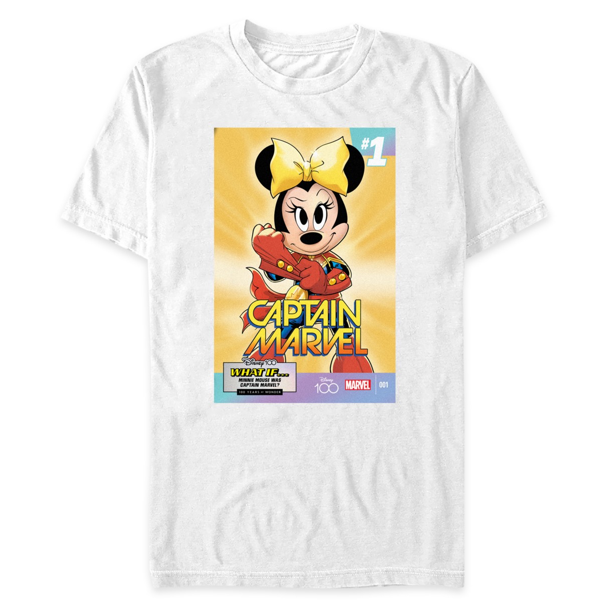 Minnie Mouse: Captain Marvel Comic T-Shirt for Adults – Disney100