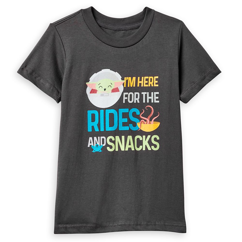 Grogu Im Here for the Rides and Snacks T-Shirt for Kids  Star Wars: The Mandalorian Official shopDisney
