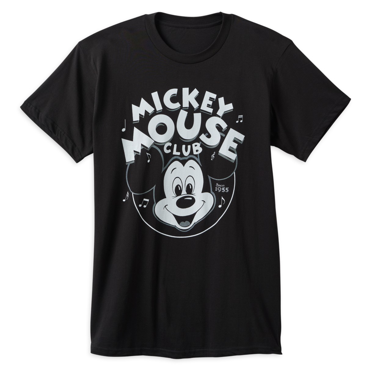 The Mickey Mouse Club Logo T-Shirt for Adults – Black