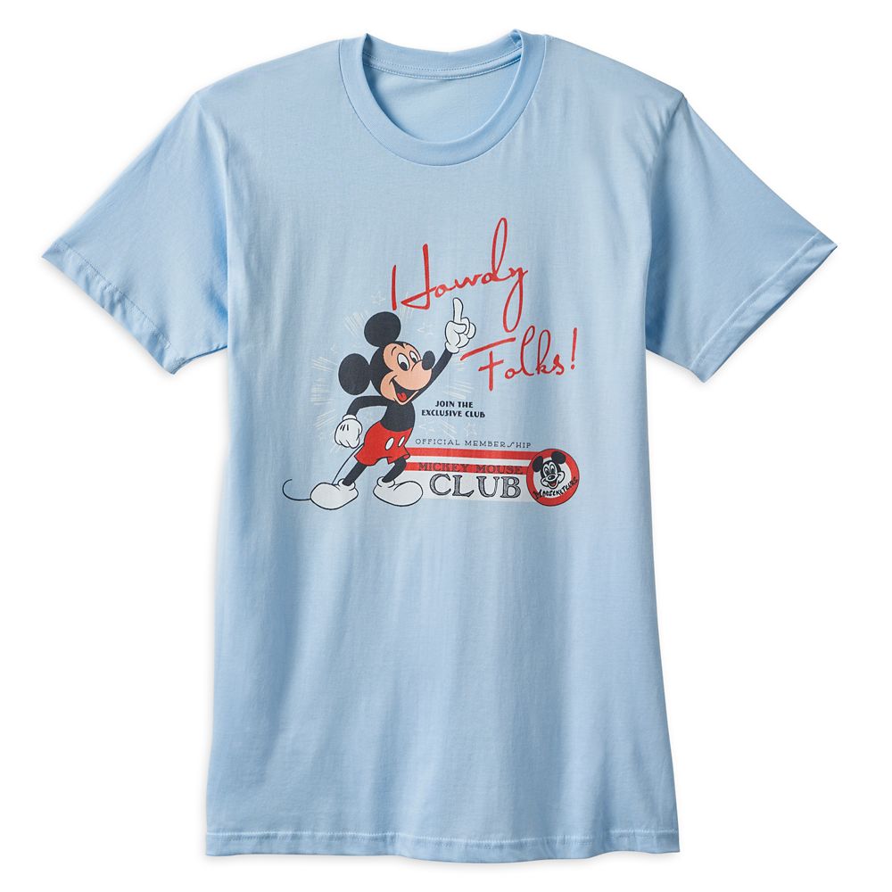 Mickey Mouse T-Shirt for Adults – The Mickey Mouse Club – Purchase Online Now