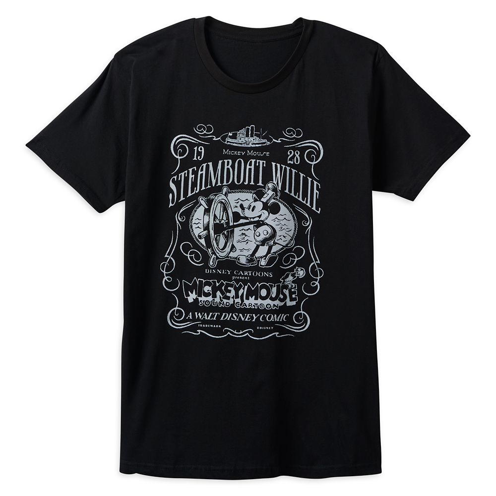 Mickey Mouse T-Shirt for Adults  Steamboat Willie Official shopDisney