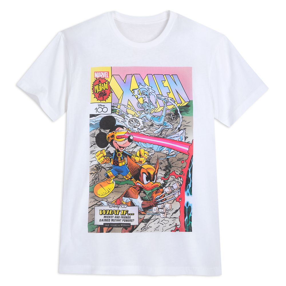 Mickey Mouse and Friends – X-Men Comic T-Shirt for Adults – Disney100 is available online