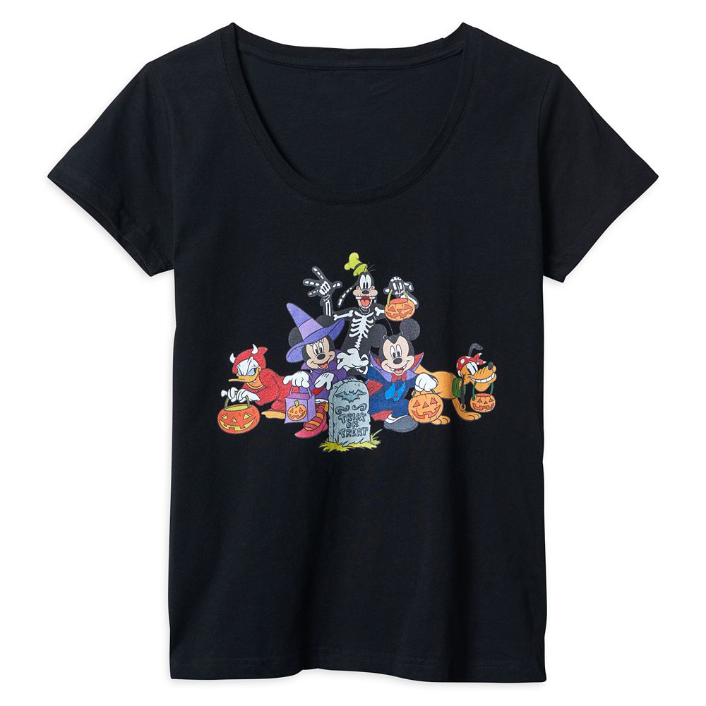 Mickey Mouse and Friends ''Trick or Trick'' Halloween T-Shirt for Women