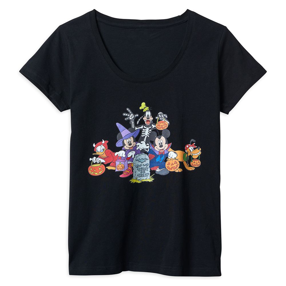 Mickey Mouse and Friends ”Trick or Trick” Halloween T-Shirt for Women is here now