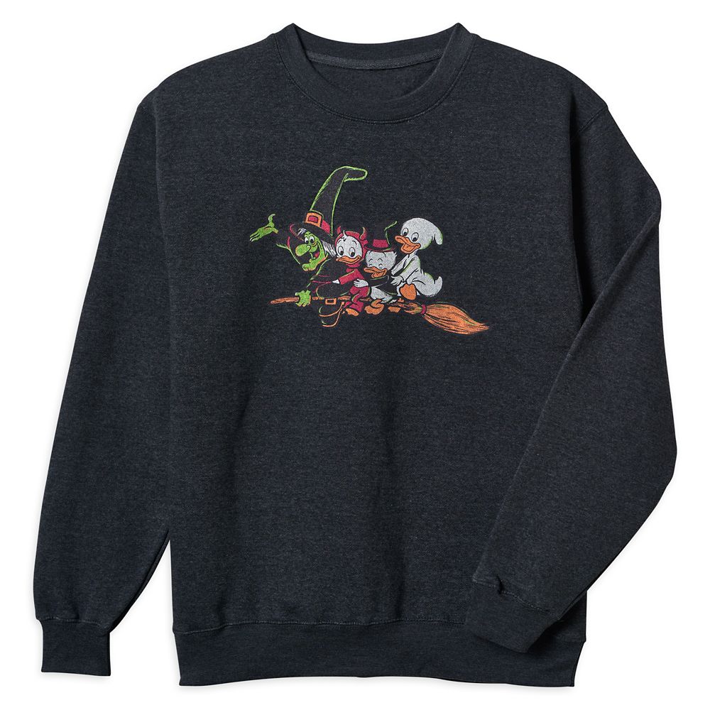 Witch Hazel, Huey, Dewey and Louie Halloween Pullover Sweatshirt for Adults – Trick or Treat released today