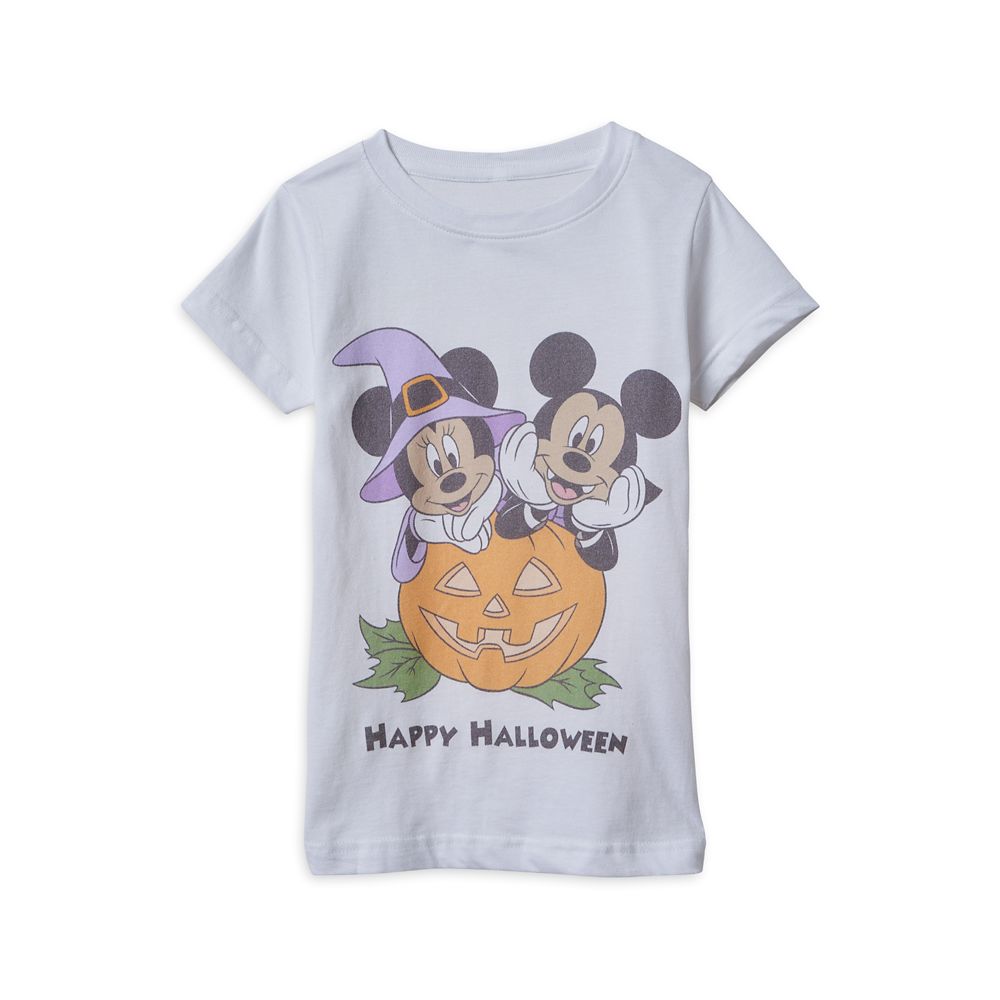 Mickey and Minnie Mouse Halloween T-Shirt for Girls – Purchase Online Now