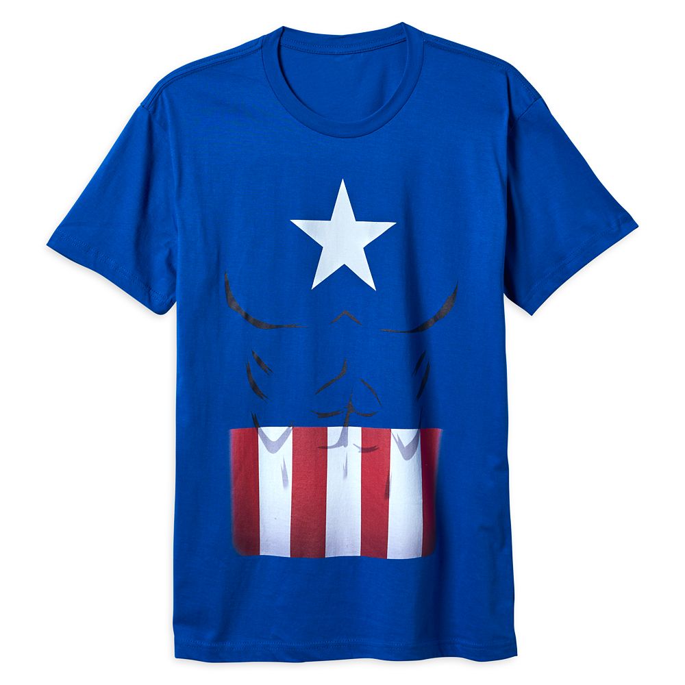 Captain America Costume T-Shirt for Adults – Buy Now