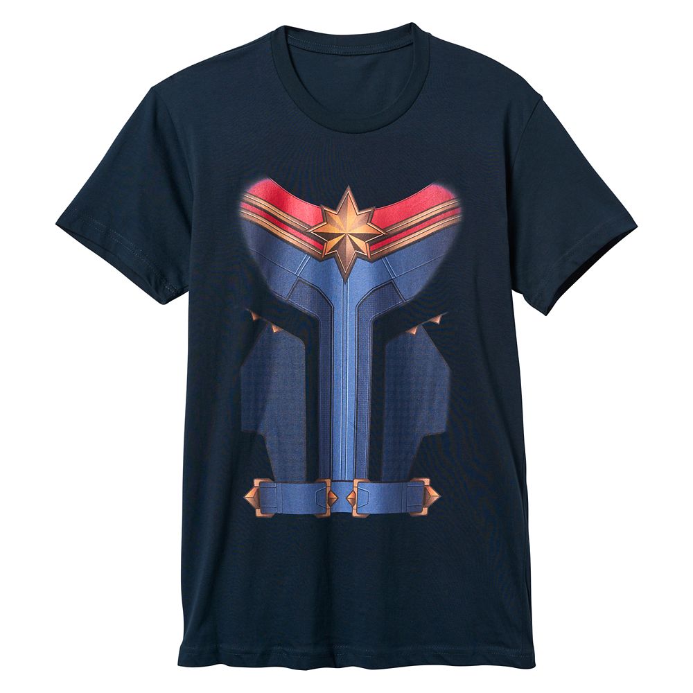 Captain Marvel Costume T-Shirt for Adults now available
