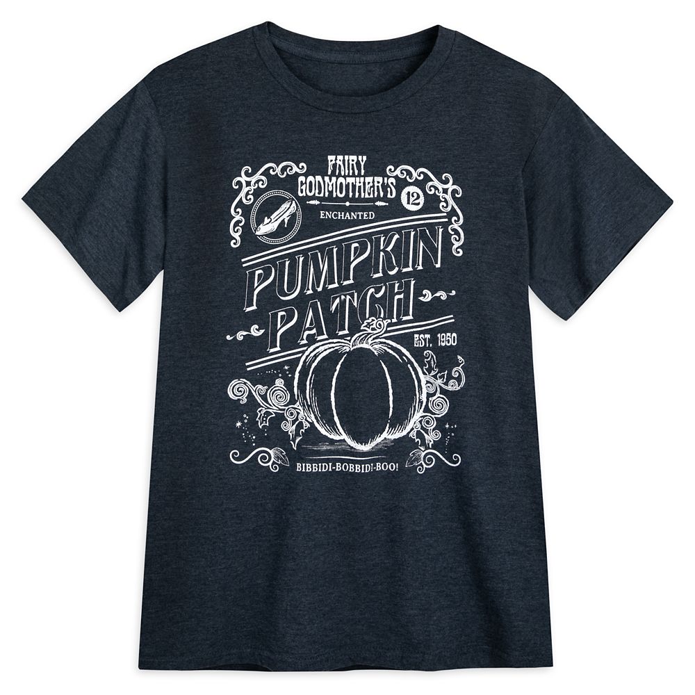 Fairy Godmother’s Enchanted Pumpkin Patch T-Shirt for Adults – Cinderella is available online for purchase