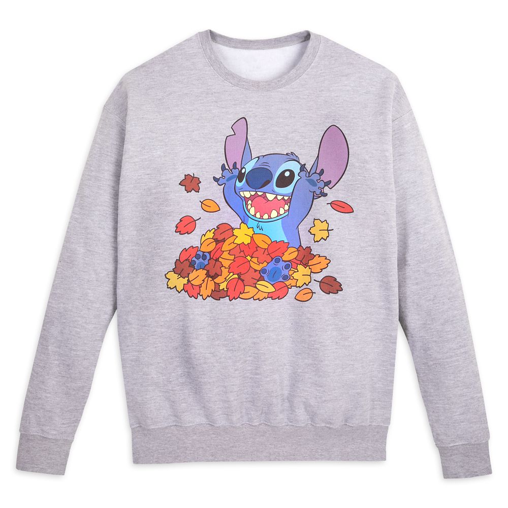 Stitch Autumn Leaves Long Sleeve T-Shirt for Adults is now available online